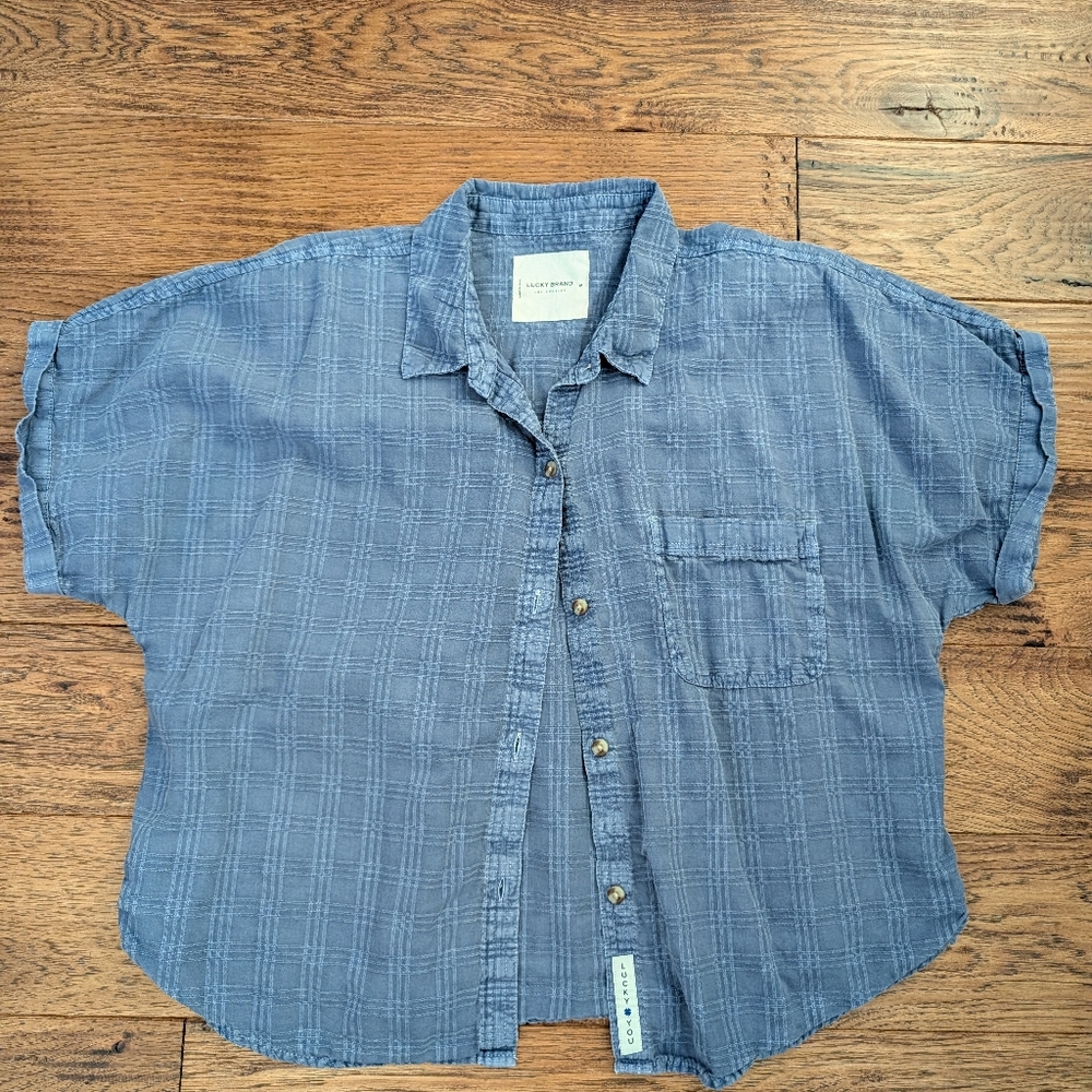 Lucky Brand Blue Button Down Shirt